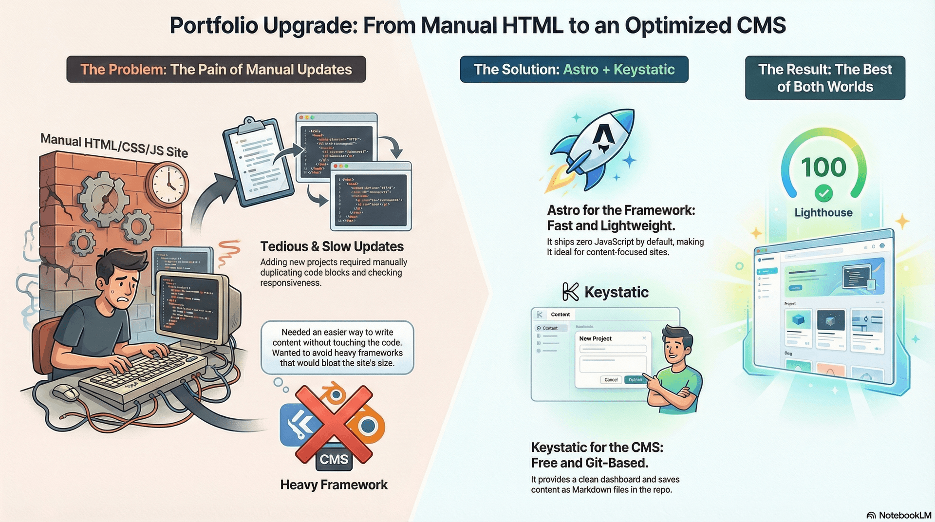 Migrating from Vanilla HTML to Astro and Keystatic